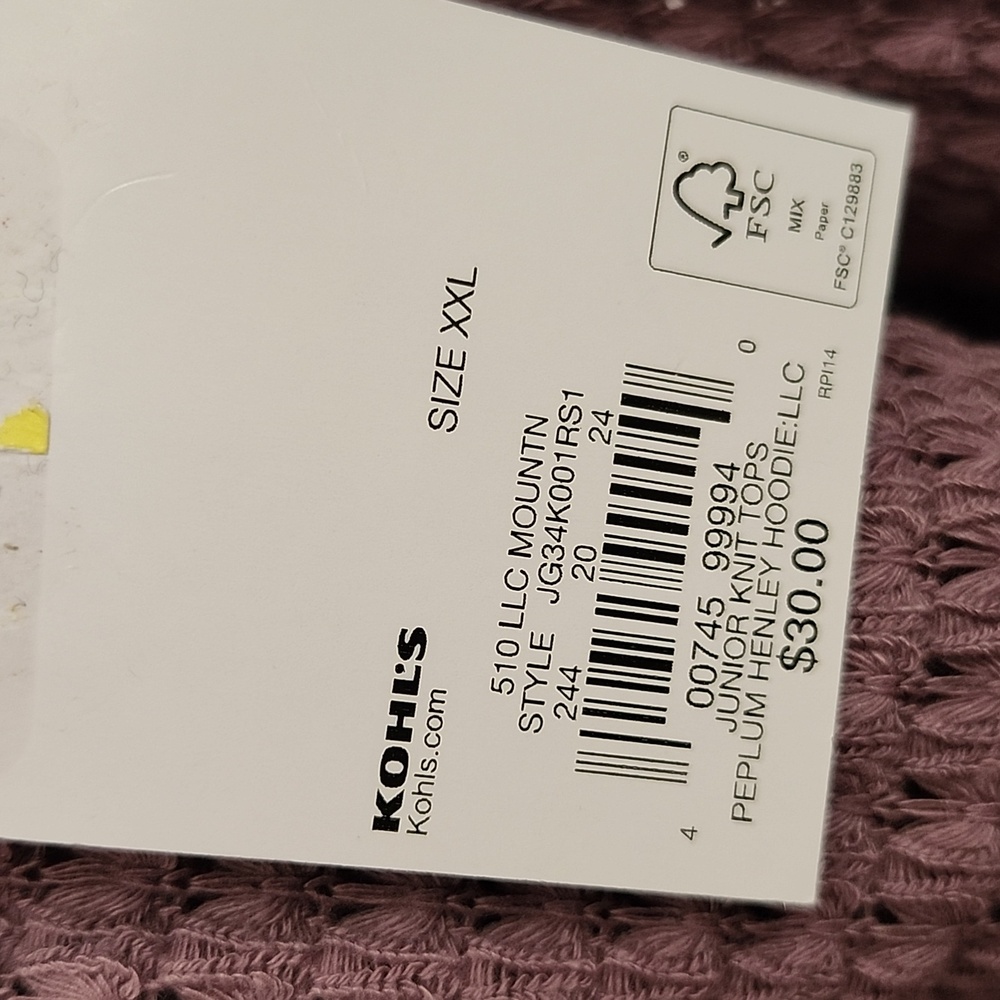 SO® Peplum Henley Hoodie - Picture 11 of 11